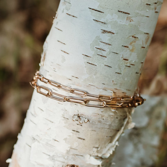 Fine Paperclip Necklace