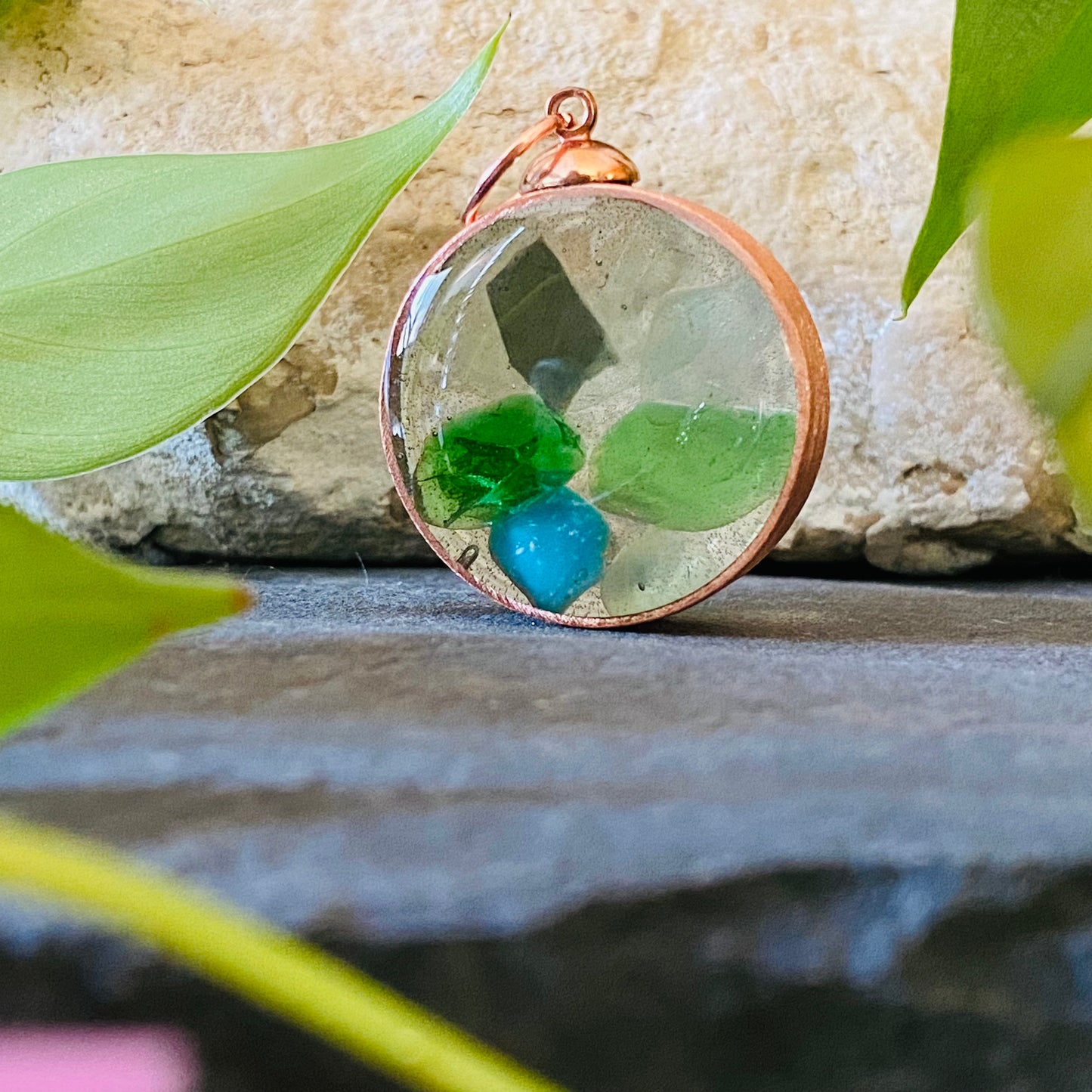 Big Sea Glass Pendant #1