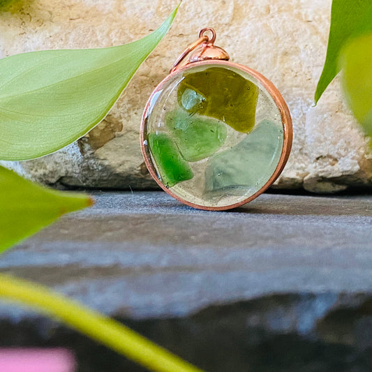 Big Sea Glass Pendant #3