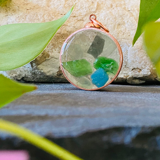 Big Sea Glass Pendant #1