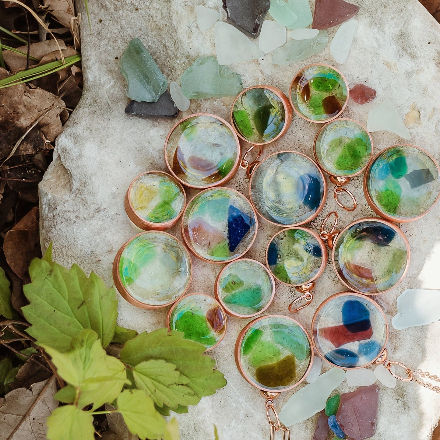 Big Sea Glass Pendant #3