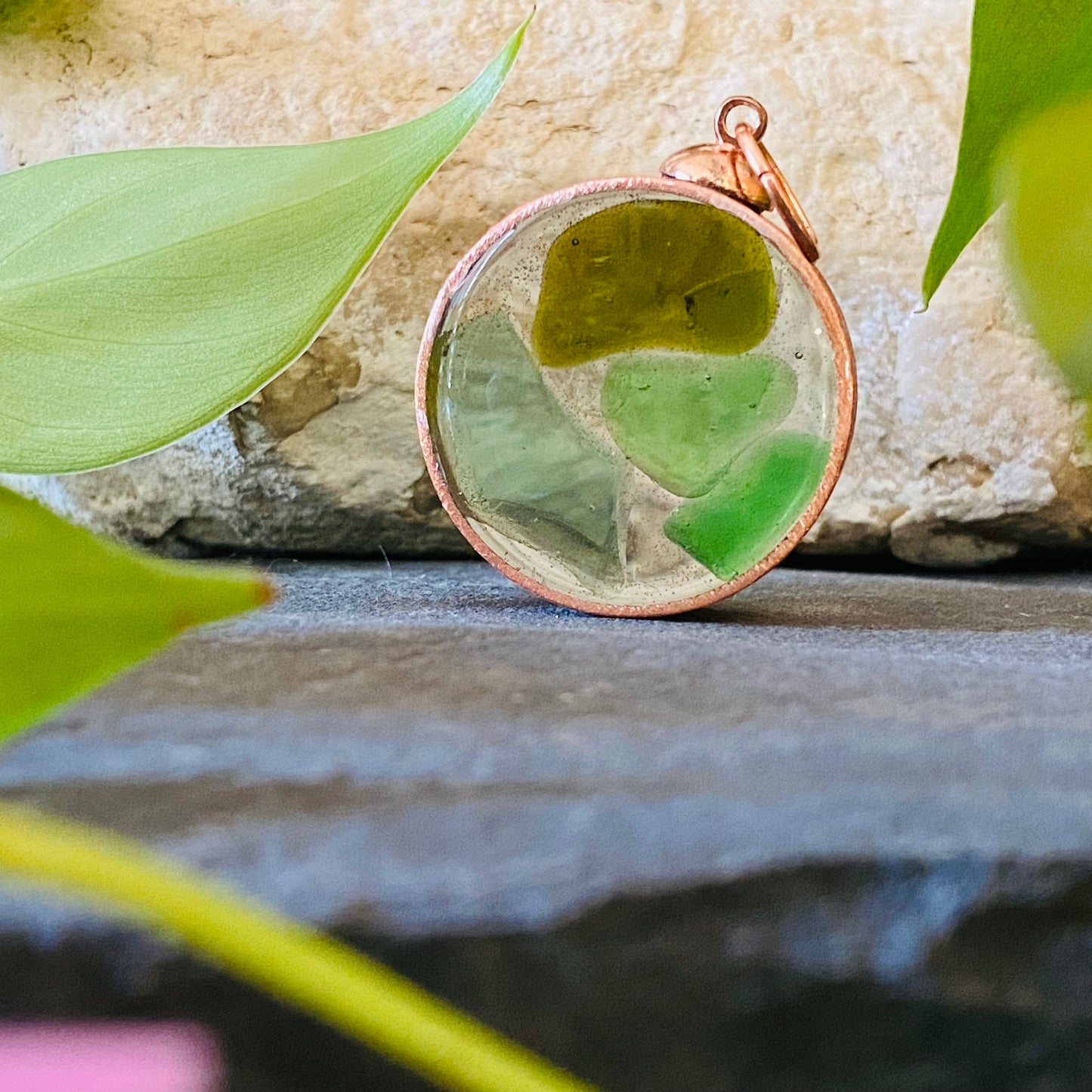 Big Sea Glass Pendant #3